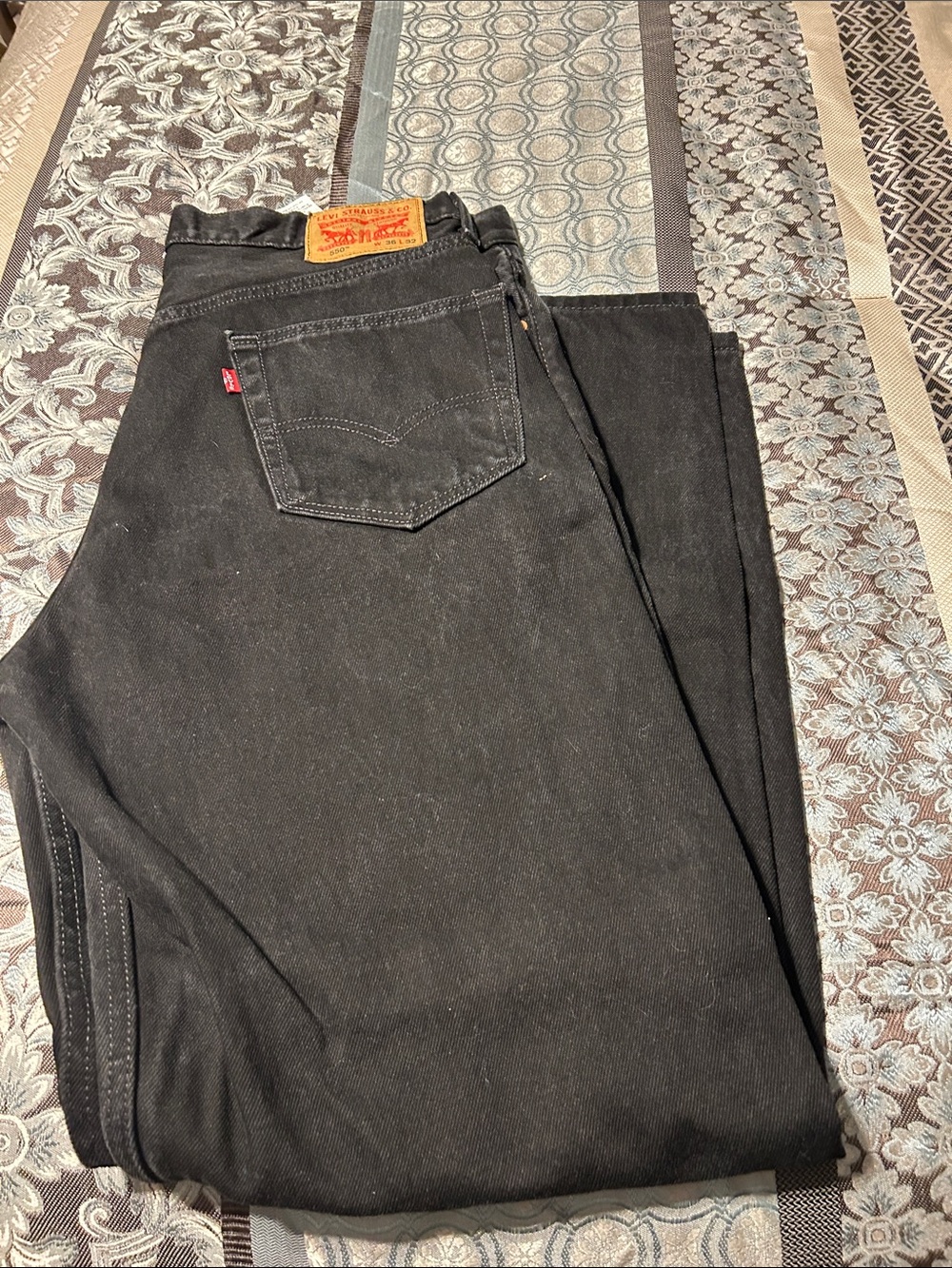 Levi's 550 Men's Slim Straight Black Jeans
